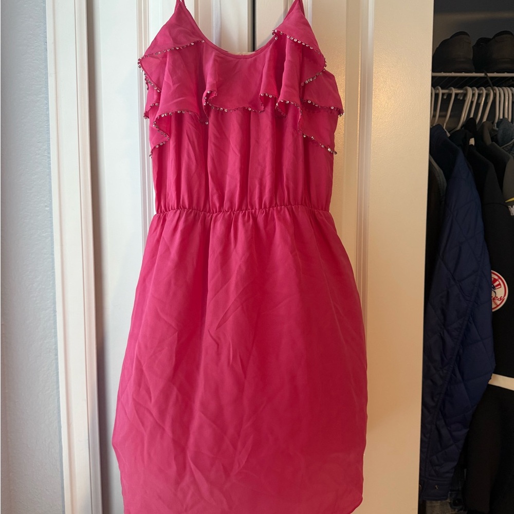 Rebecca Taylor pink silk dress